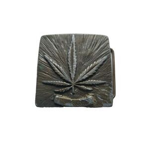 Vintage 1970s La Venta  Hall of Fame Jamaican Leaf Belt Buckle